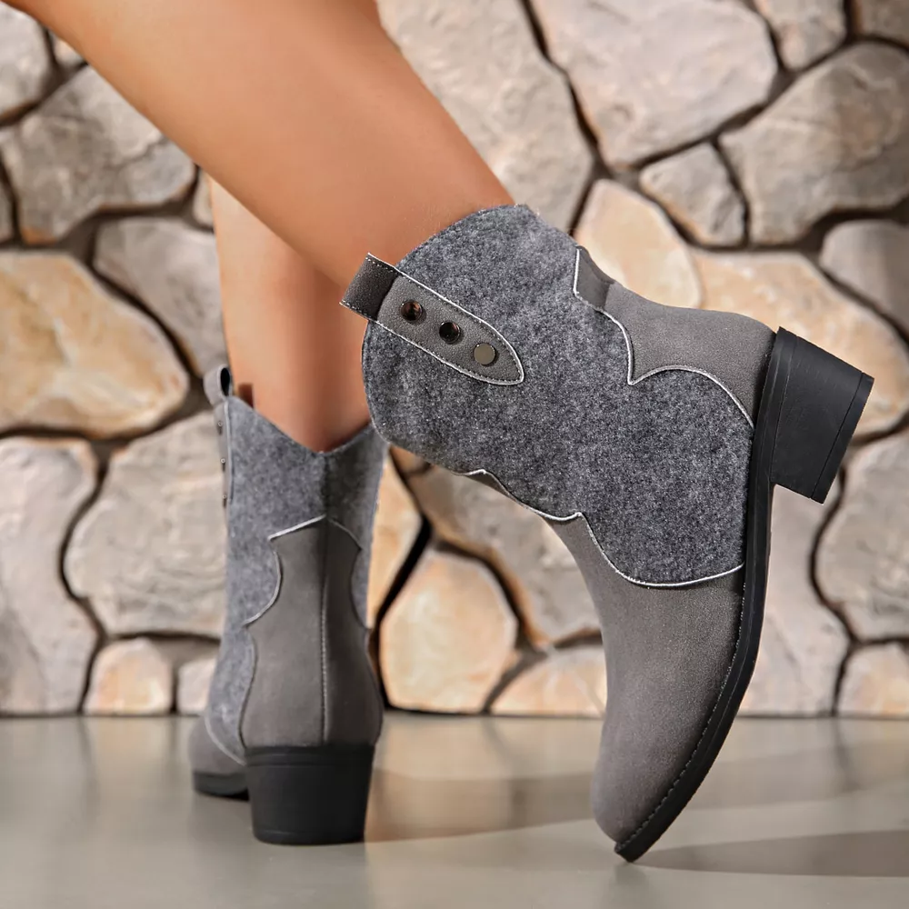 Point Toe Block Heels Boots, image 5