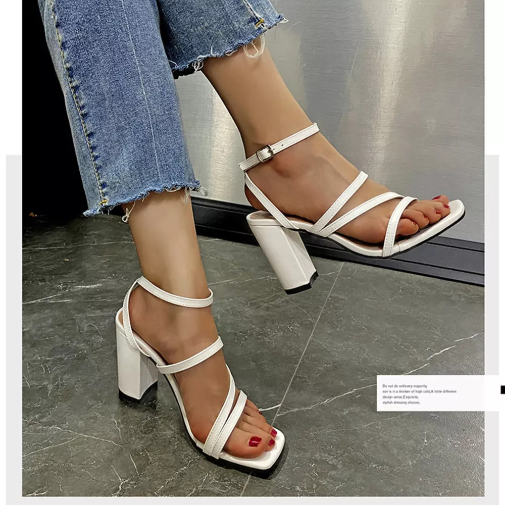 Open Toe Block Heels Sandals, image 2