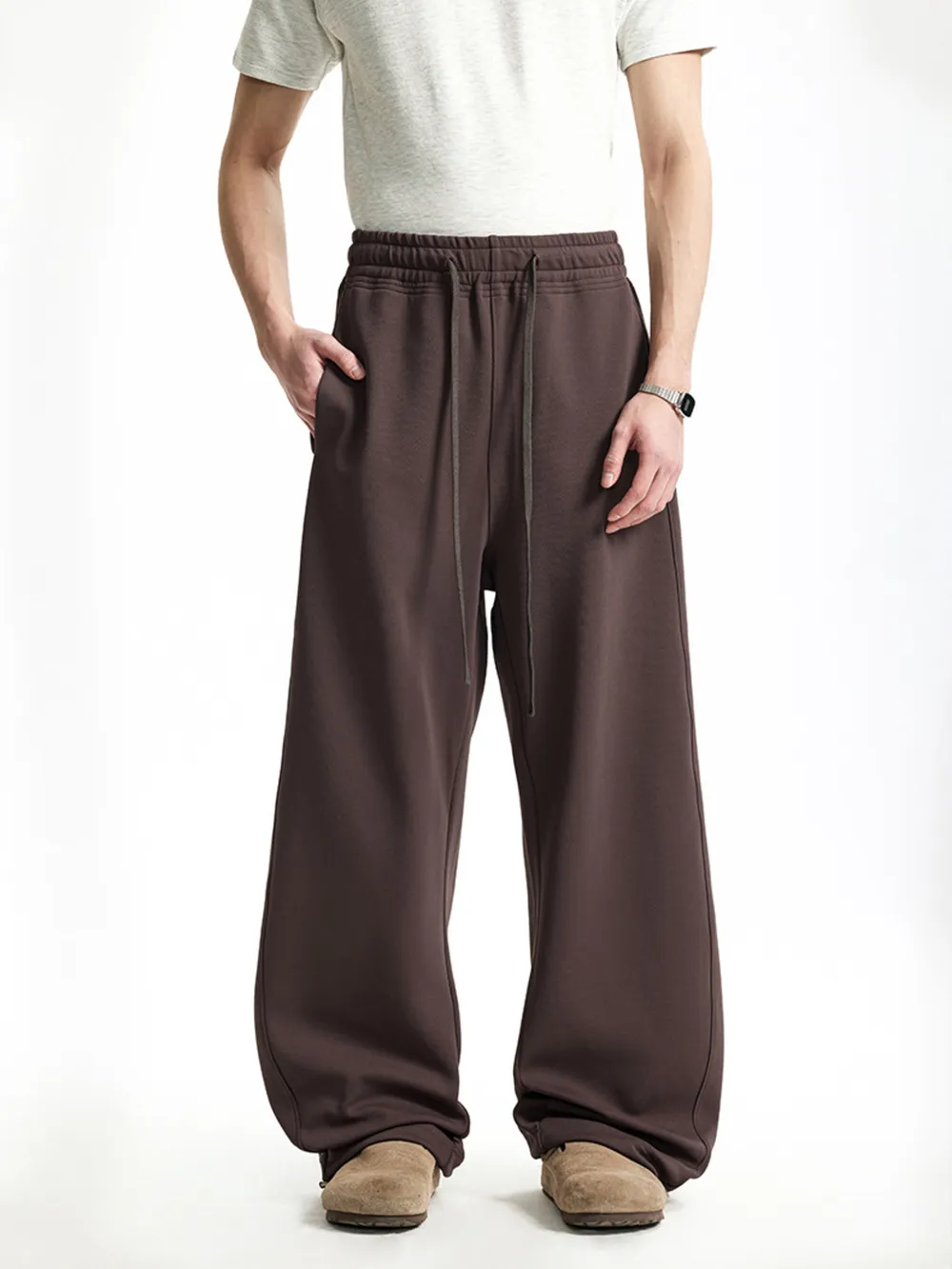 Men's Loose Fit Drawstring Sweatpants, image 5