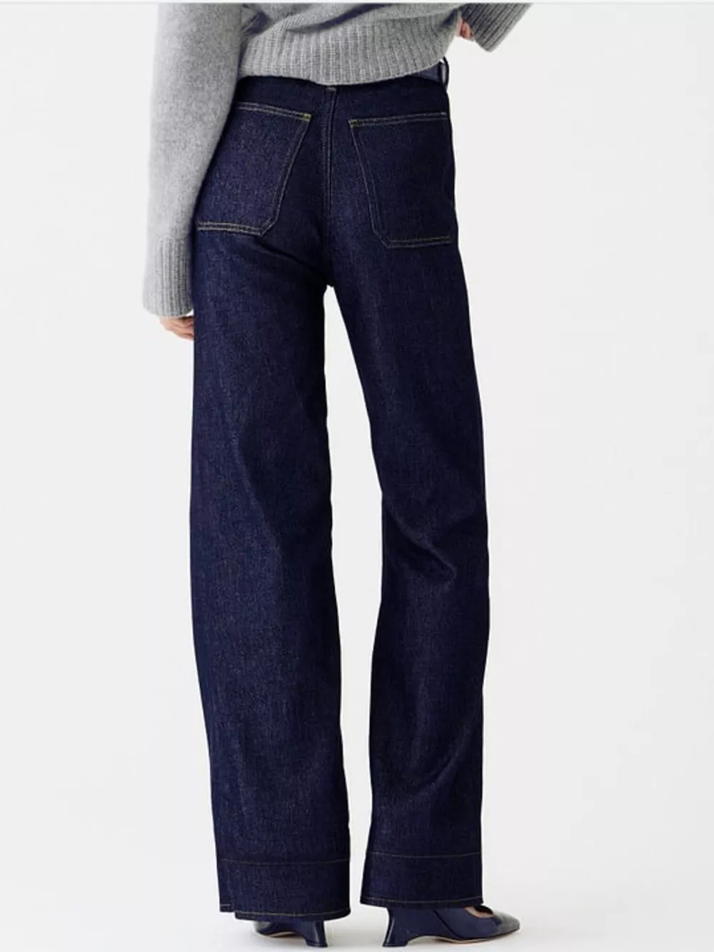 High-Waisted Jeans with Pockets, image 2