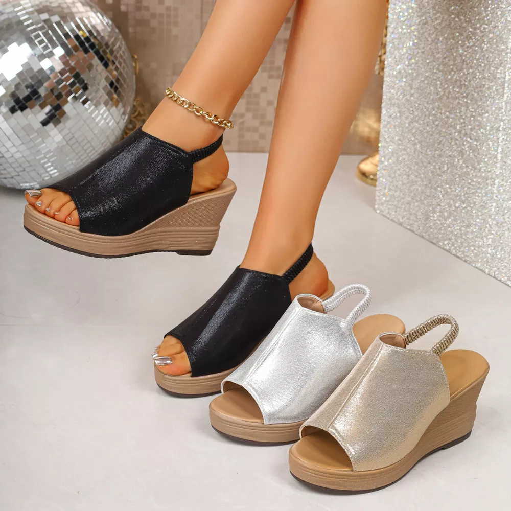 Open Toe Wedge Sandals, image 2