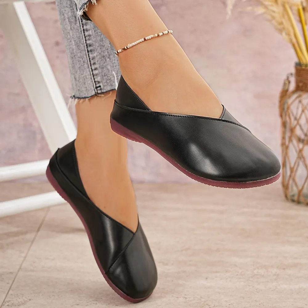 Round Toe Flats Slip-Ons, image 7