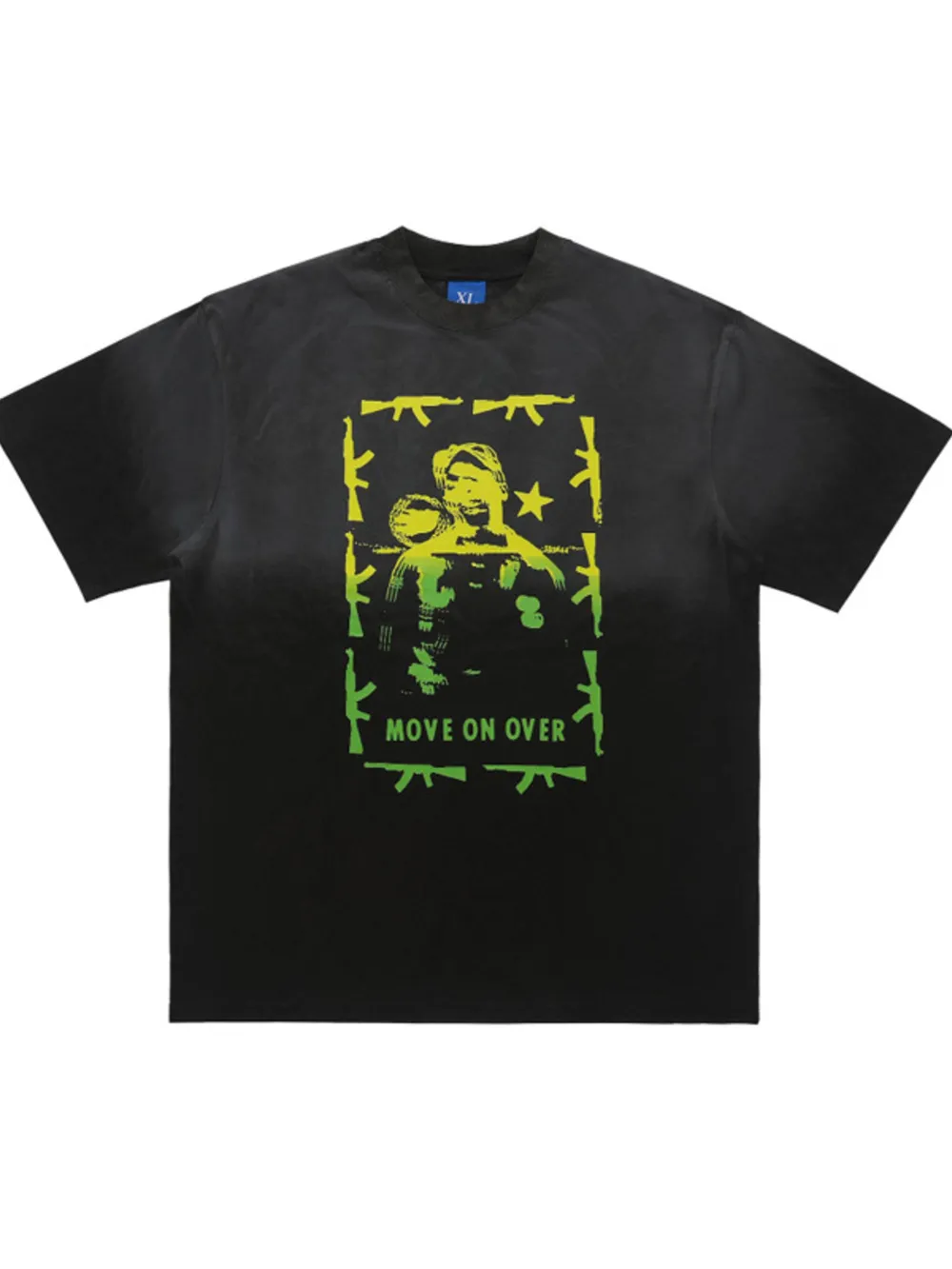 Men's Graphic Round Neck Oversized T-Shirt, image 6