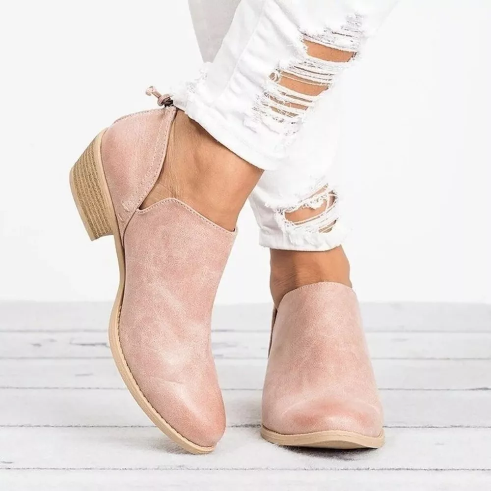 Point Toe Block Heels Boots, image 8