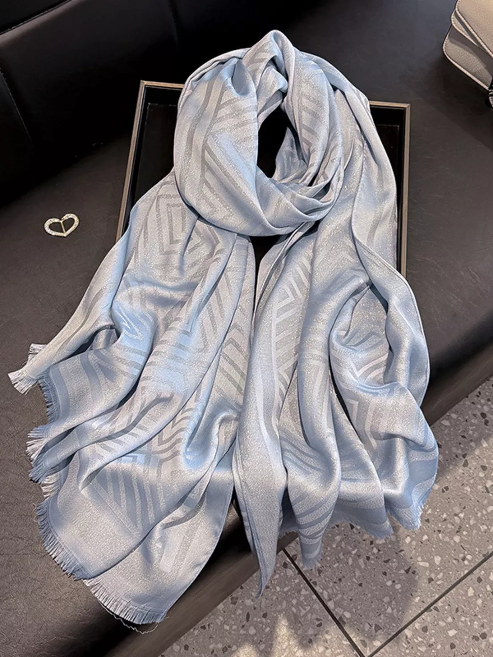 Raw Hem Lightweight Scarf, image 9