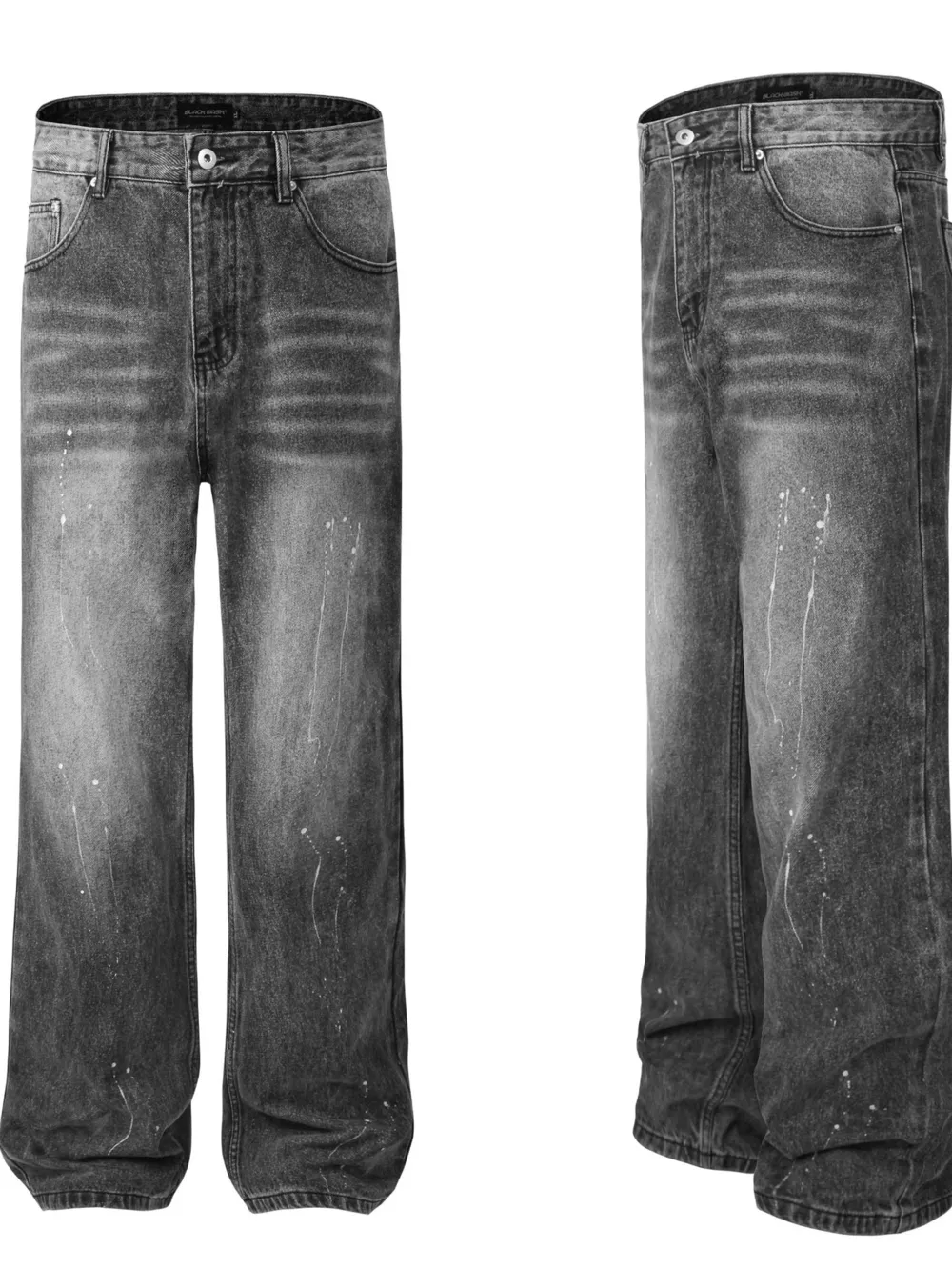 Men's Cat's Whisker Washed Straight Jeans, image 4