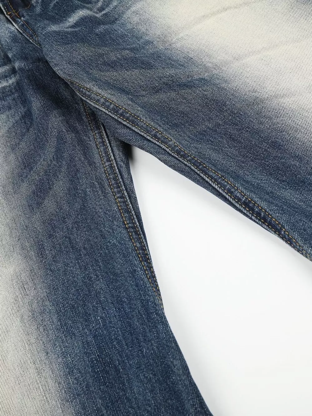 Men's Studded Washed Bootcut Jeans, image 5