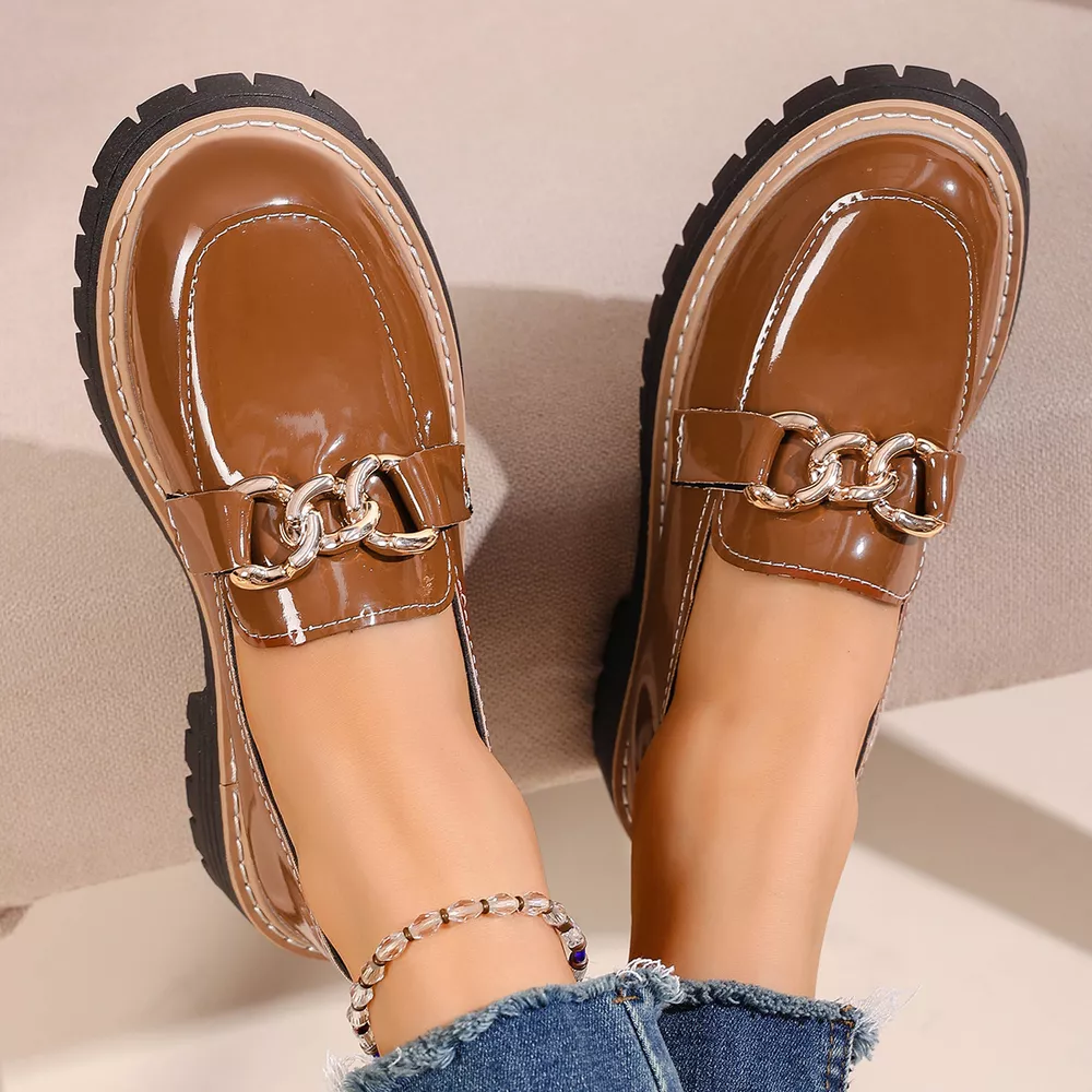 Chain Decor Chunky Loafers, image 2