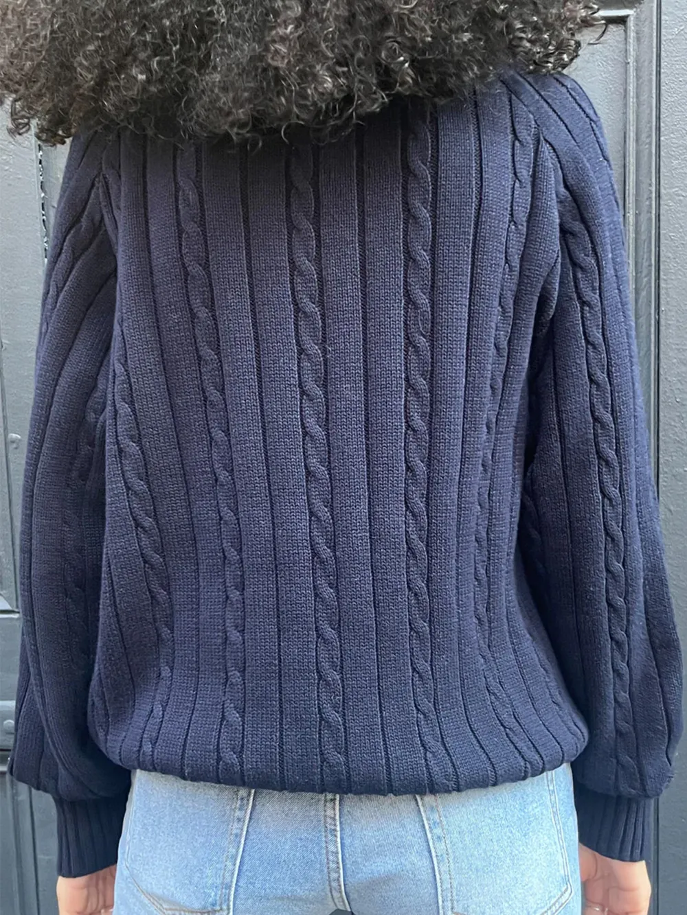 Cable Knit V-Neck Pullover Sweater, image 7