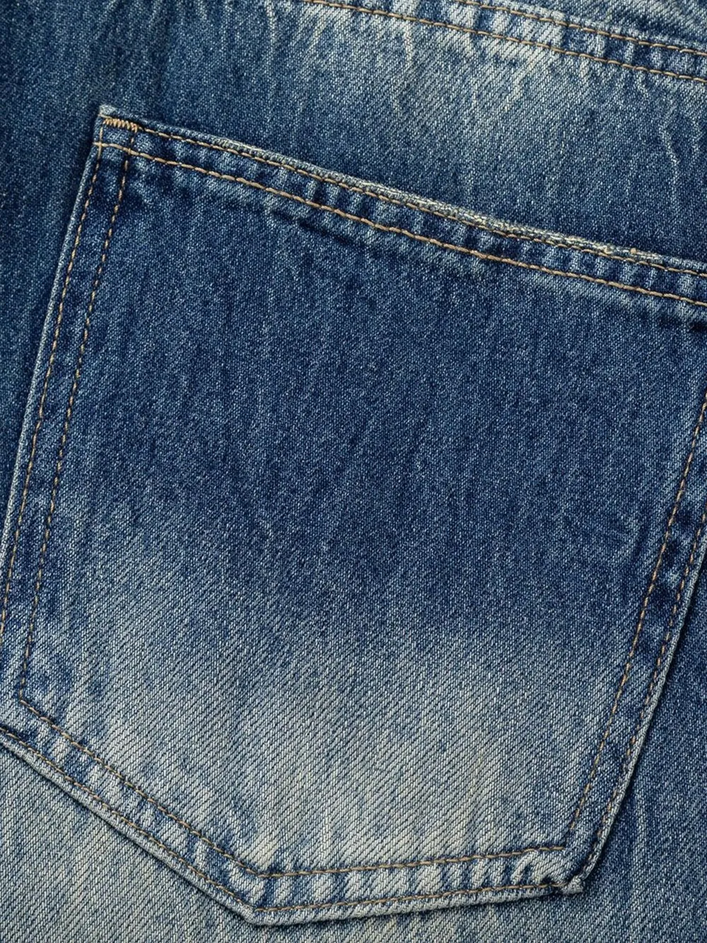 Men's Washed Denim Bermuda Shorts, image 5