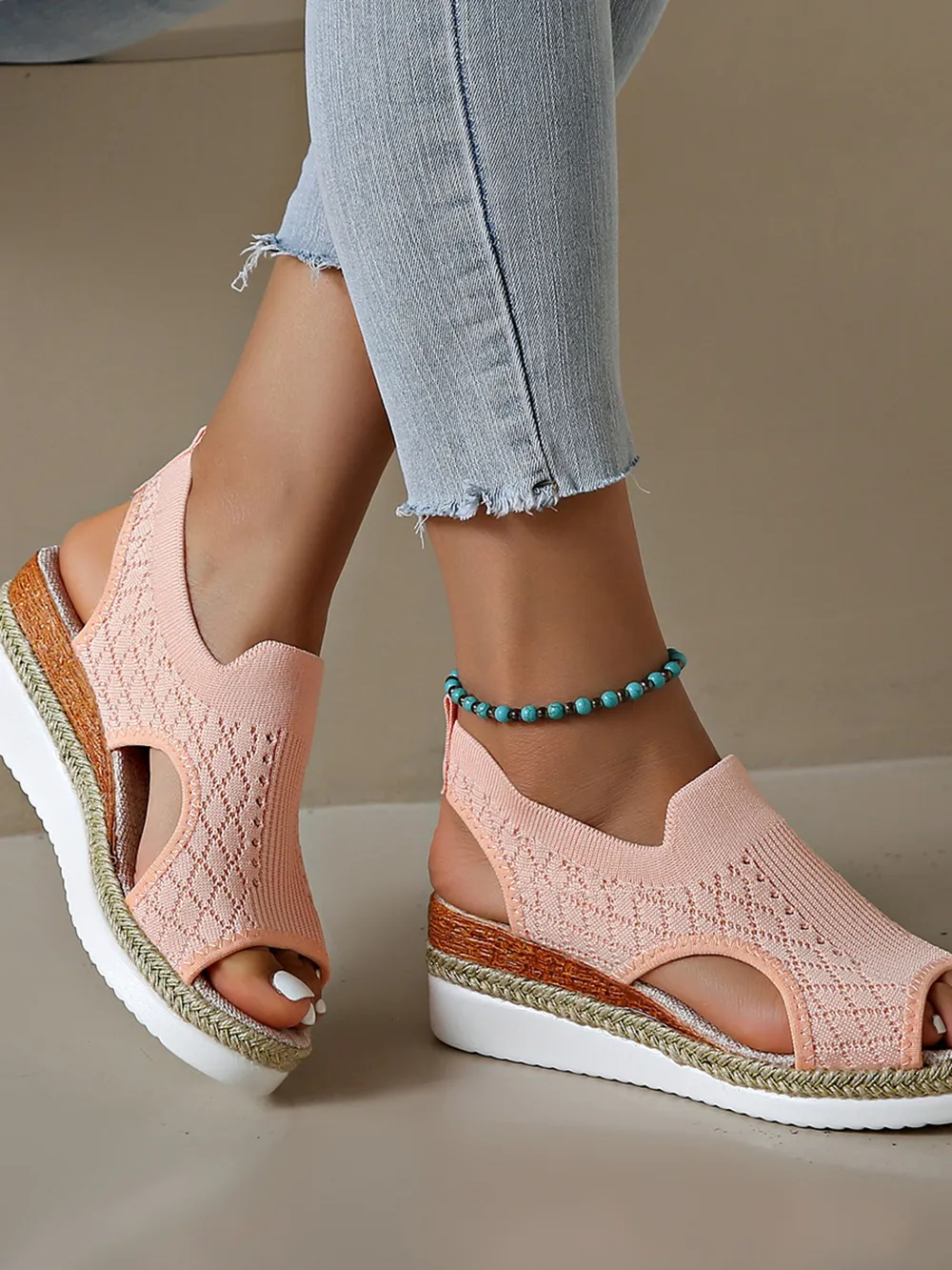 Open Toe Platform Wedge Sandals, image 10
