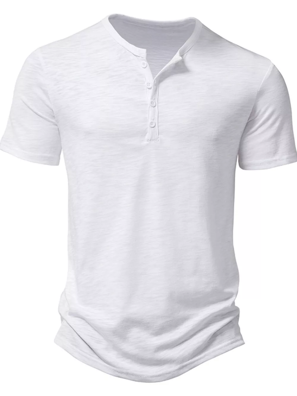 Men's Casual Button Detail T-Shirt, image 9