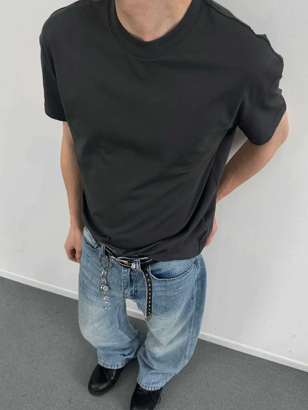 Men's Solid Color Casual T-Shirt, image 2