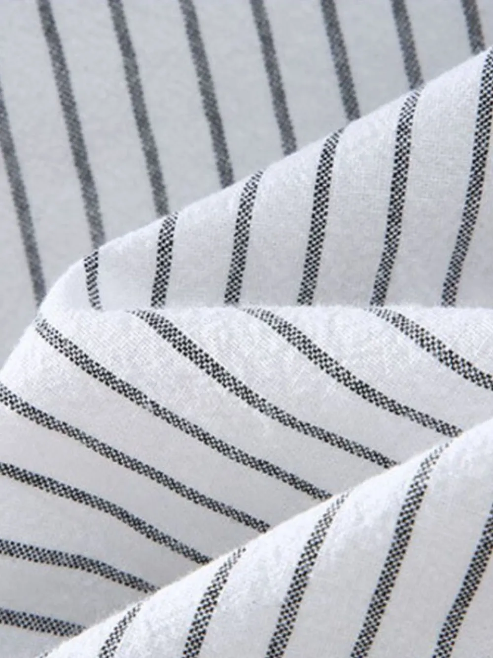 Men's Plus Size Striped Button Up Long Sleeve Shirt, image 8