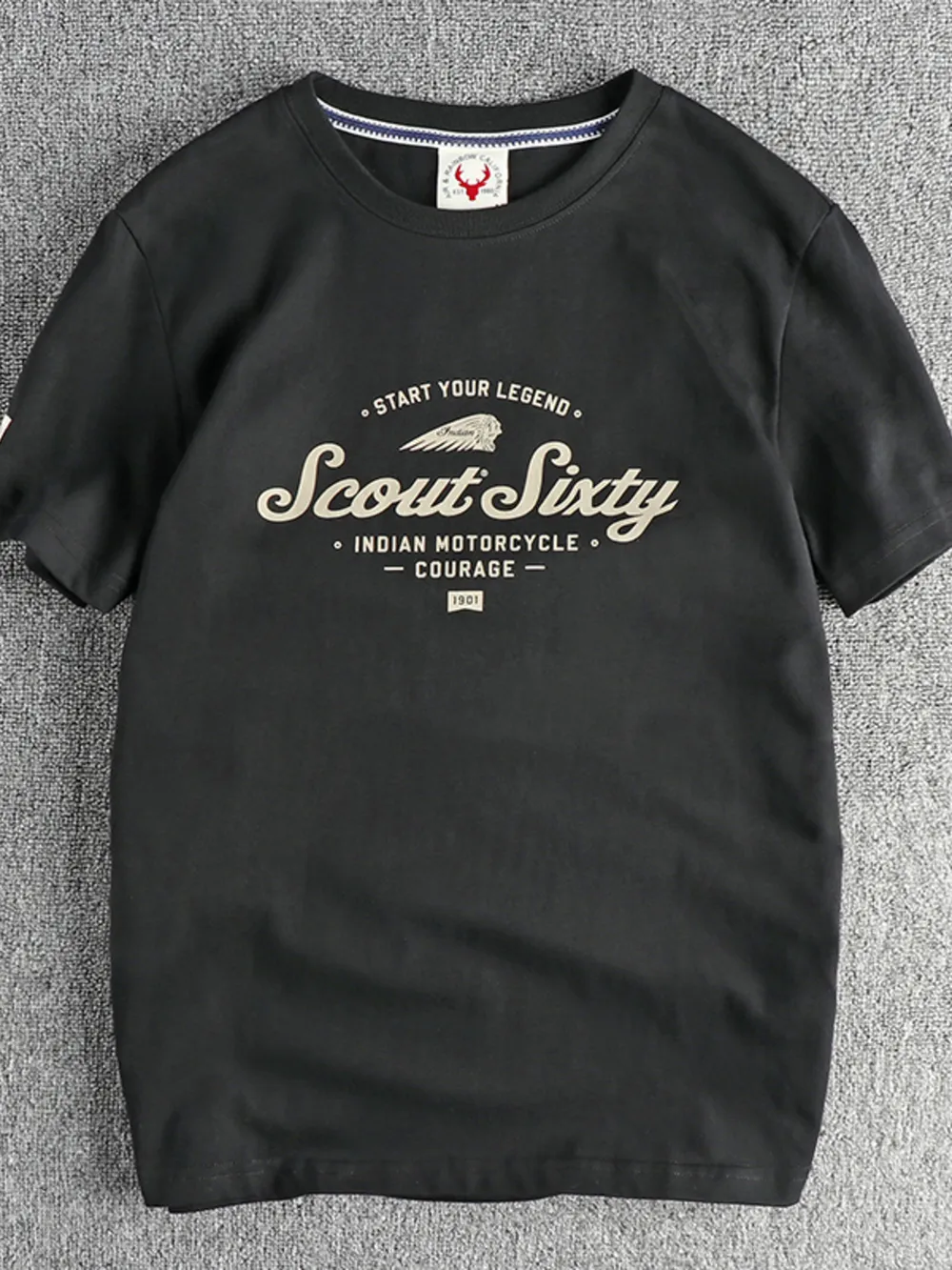 Men's Graphic Round Neck Short Sleeve T-Shirt