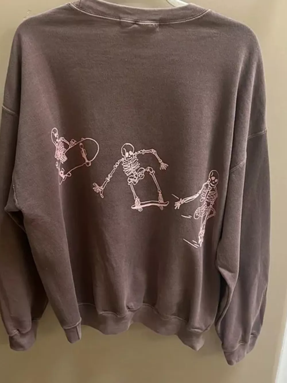 Skeleton Graphic Round Neck Sweatshirt, image 9
