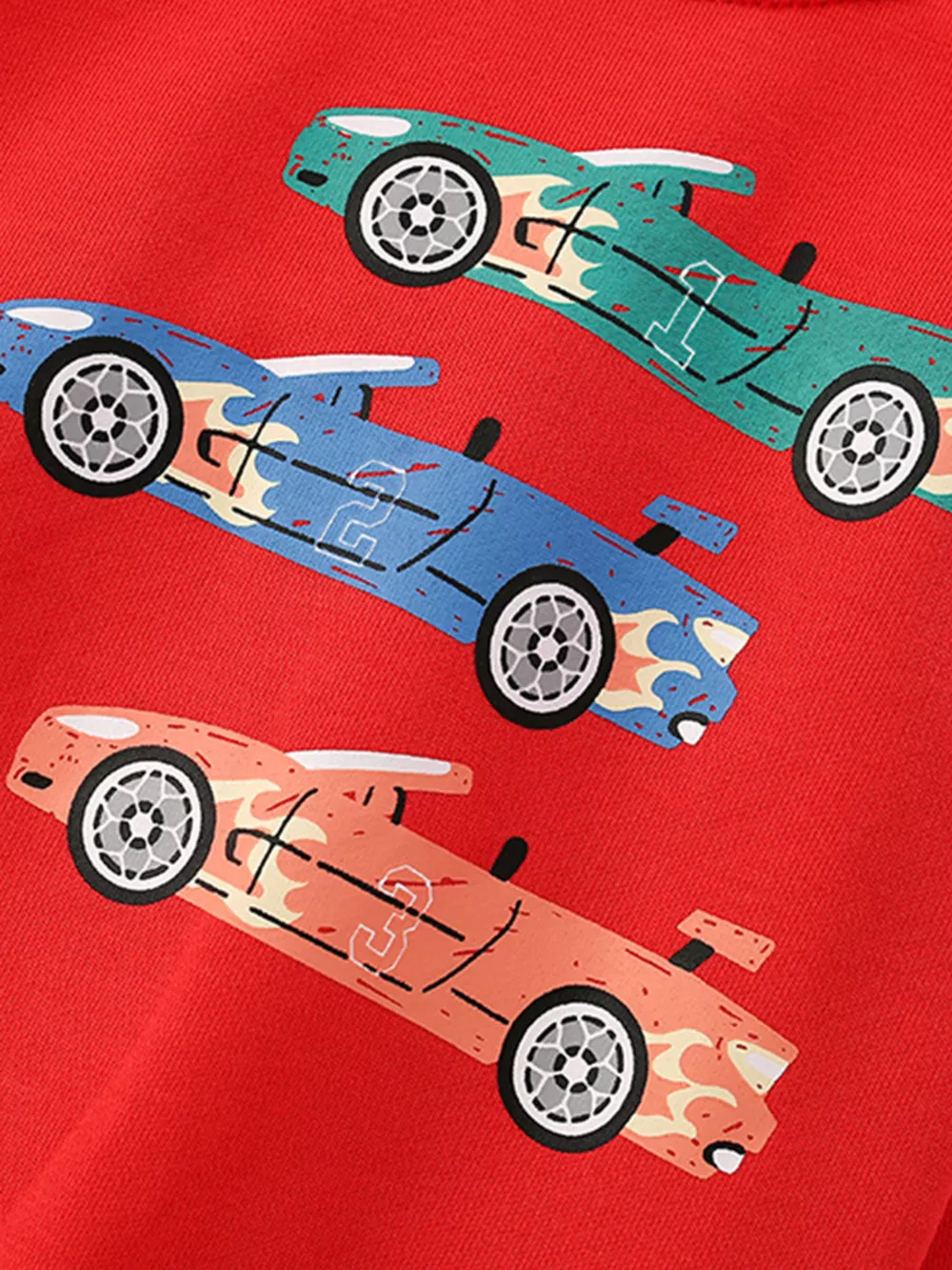 Children's Colorful Car Crew Neck Sweatshirt, image 9