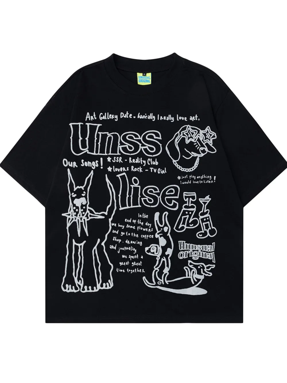 Men‘s Graphic Round Neck Oversized T-Shirt