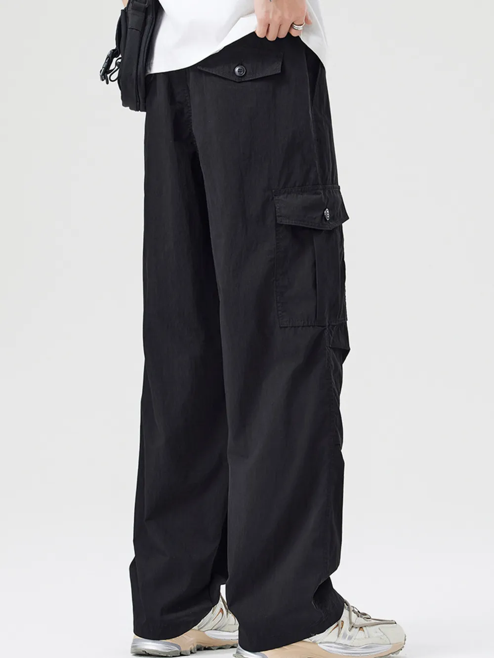 Men's Full Size Loose Fit Cargo Pants Plus Size, image 3