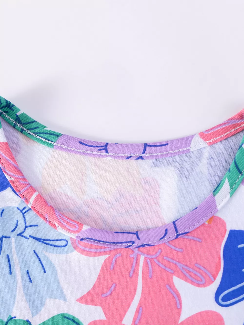 Children's Bow Print Tiered Dress, image 3