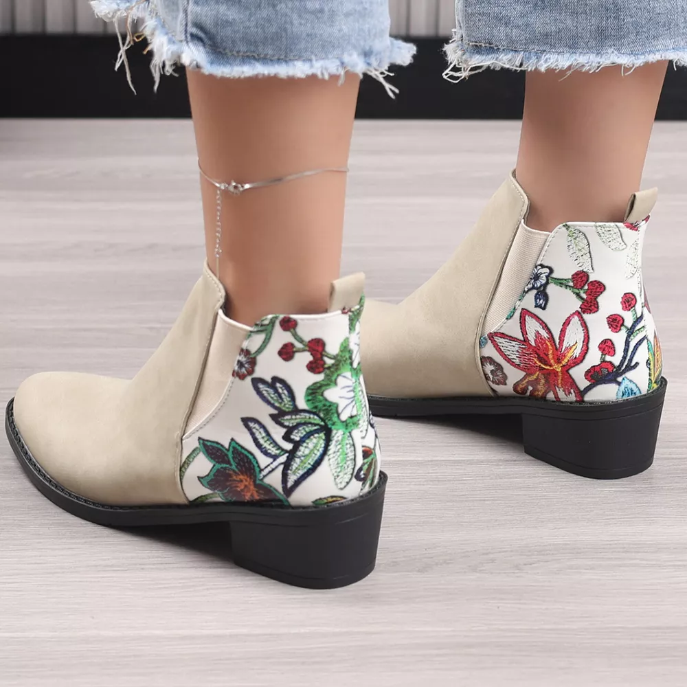 Point Toe Block Heels Ankle Boots, image 13