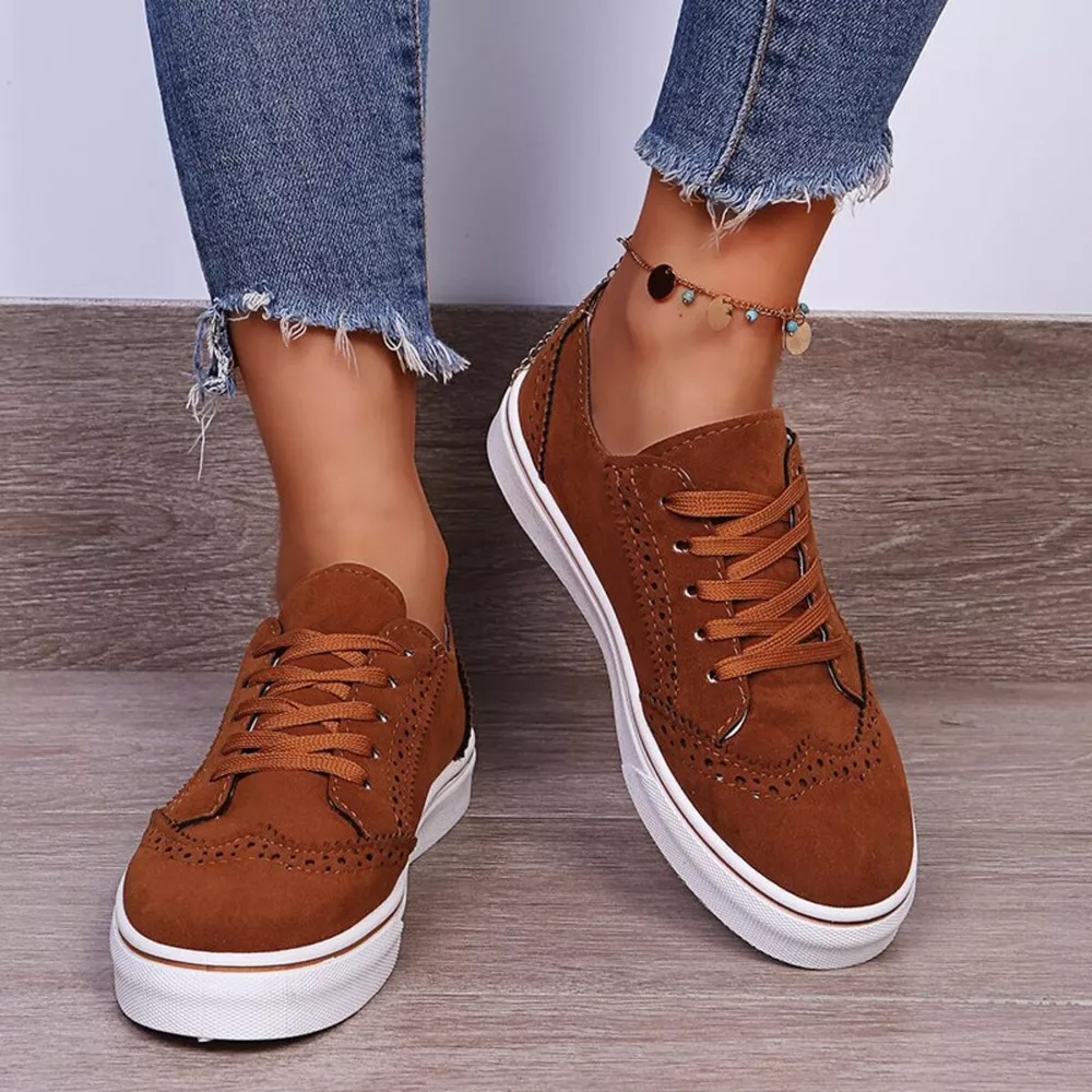 Lace Up Round Toe Sneakers, image 8