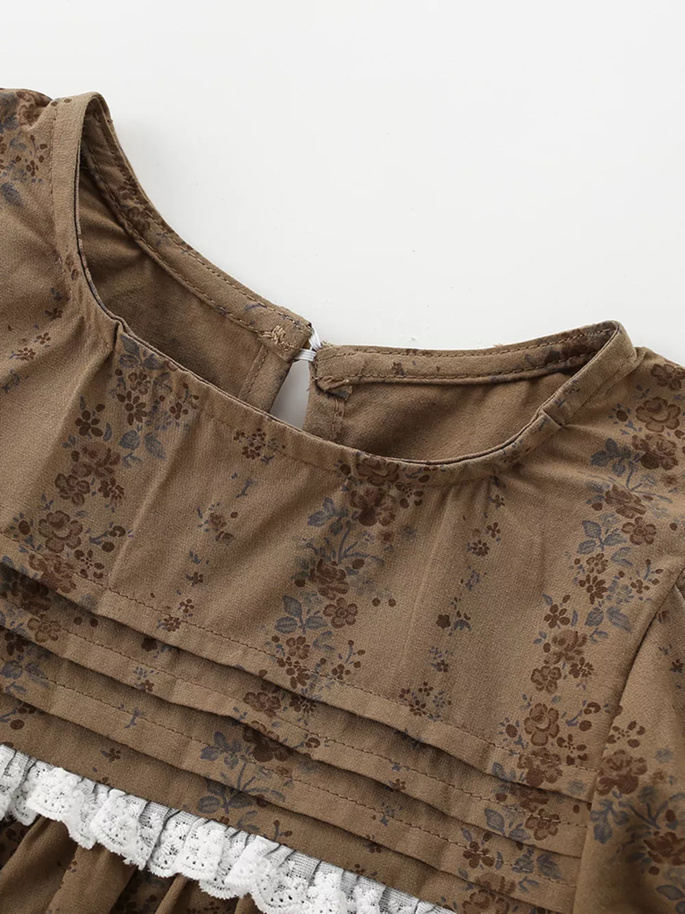 Children's Vintage Floral Puff Sleeve Dress, image 3