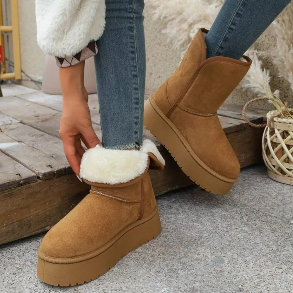 Round Toe Platform Boots, image 8