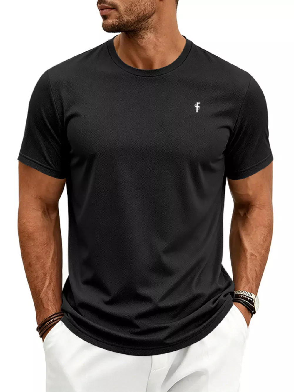 Men's Full Size Classic Fit Crew Neck T-Shirt Plus Size, image 2