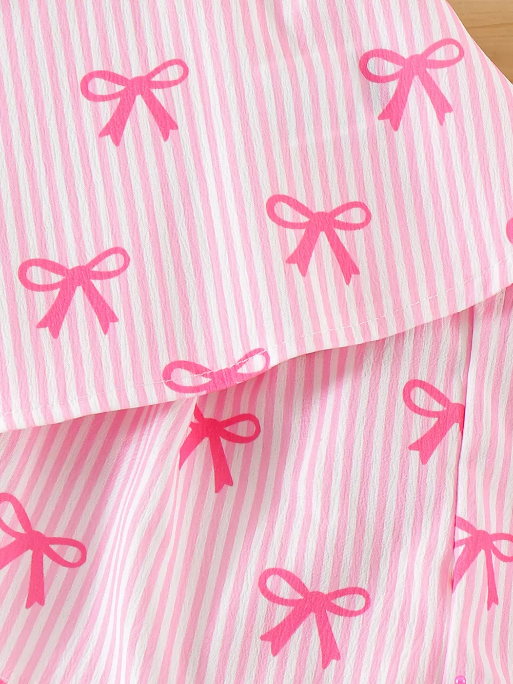 Children's Striped Bow Cami and Shorts Set, image 3