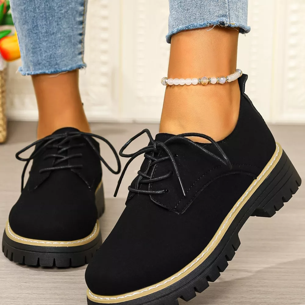 Lace-Up Platform Loafers, image 14
