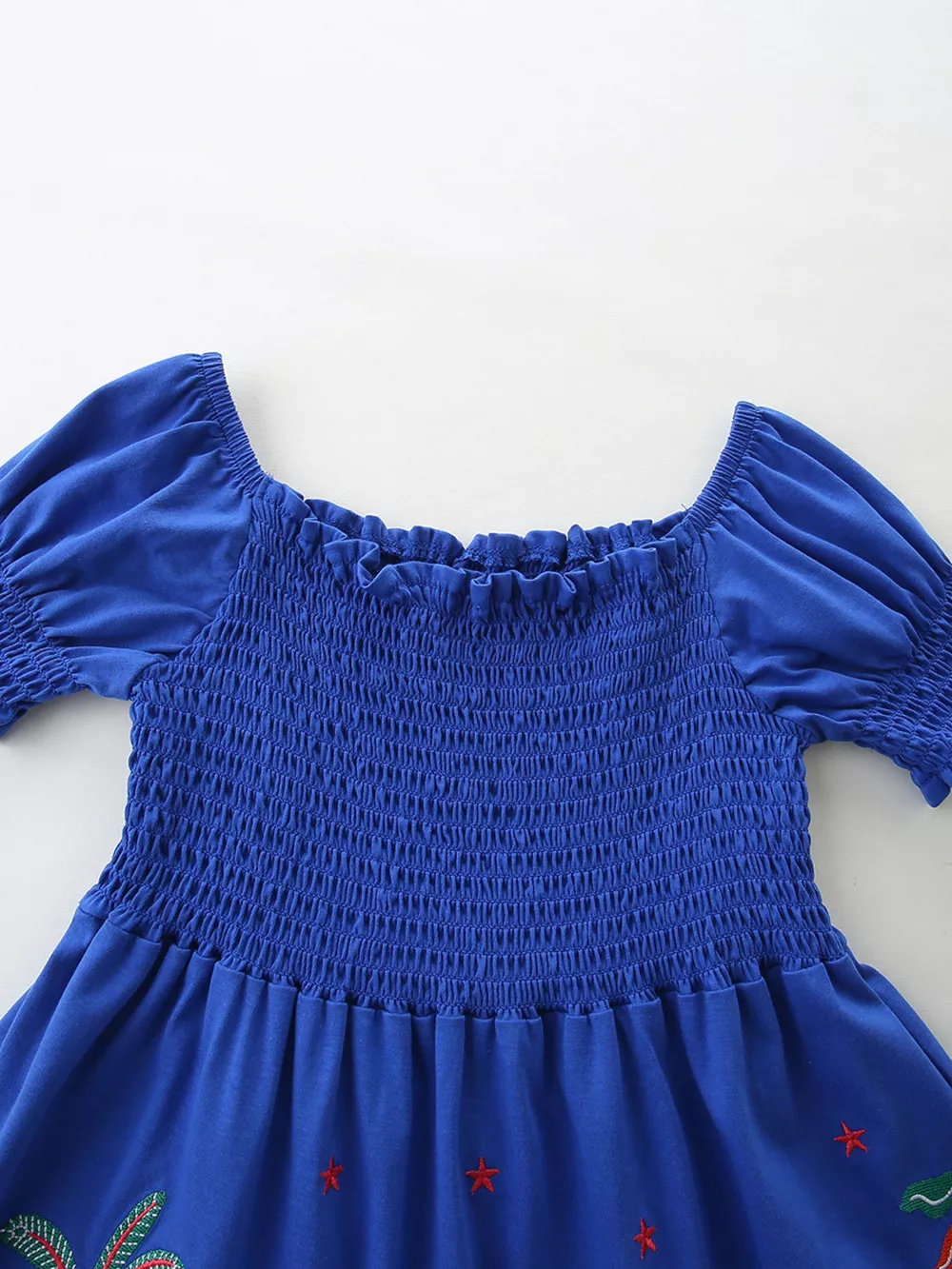 Children's Smocked Animal Puff Sleeve Dress, image 3
