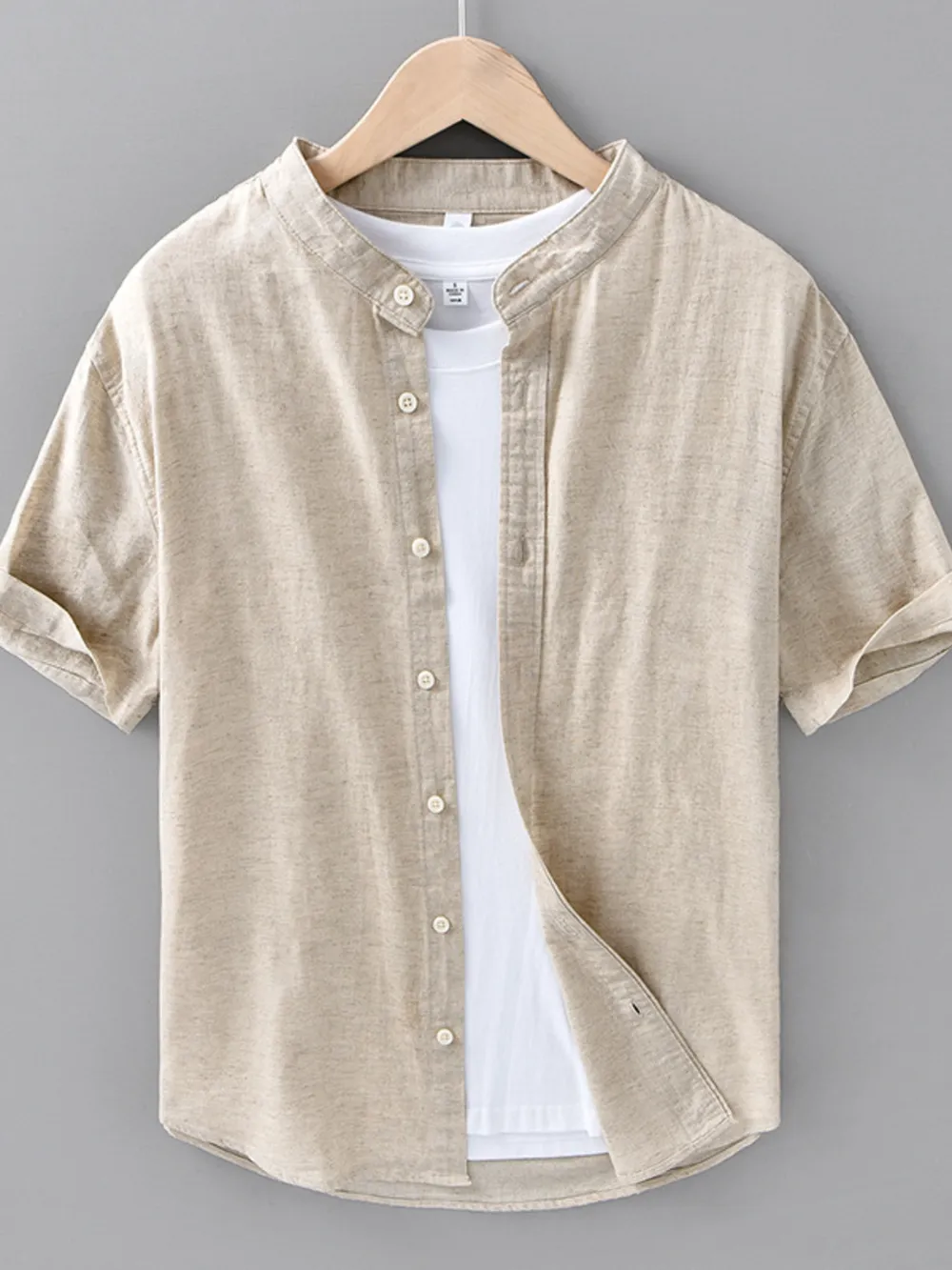 Men's Plus Size Button Up Short Sleeve Shirt, image 2