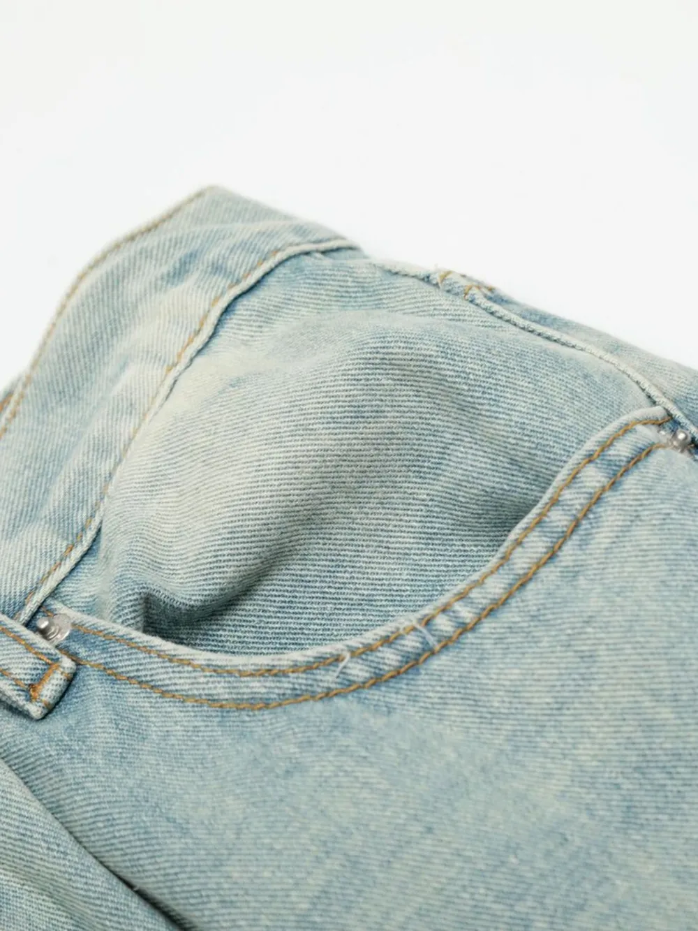 Men's Washed Wide Leg Jeans, image 13