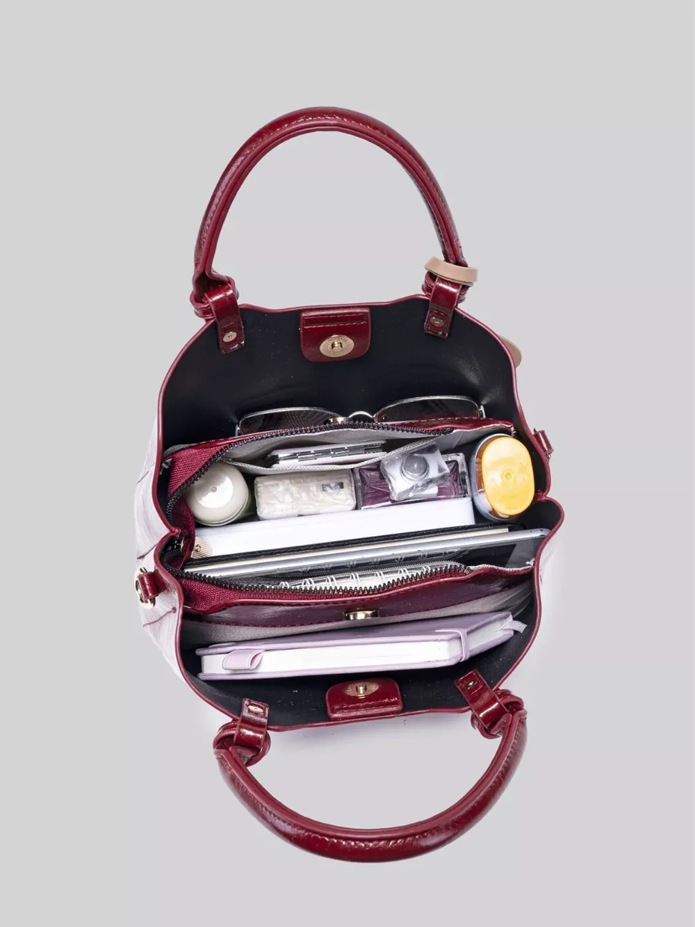 Top Handle Texture Handbag, image 9