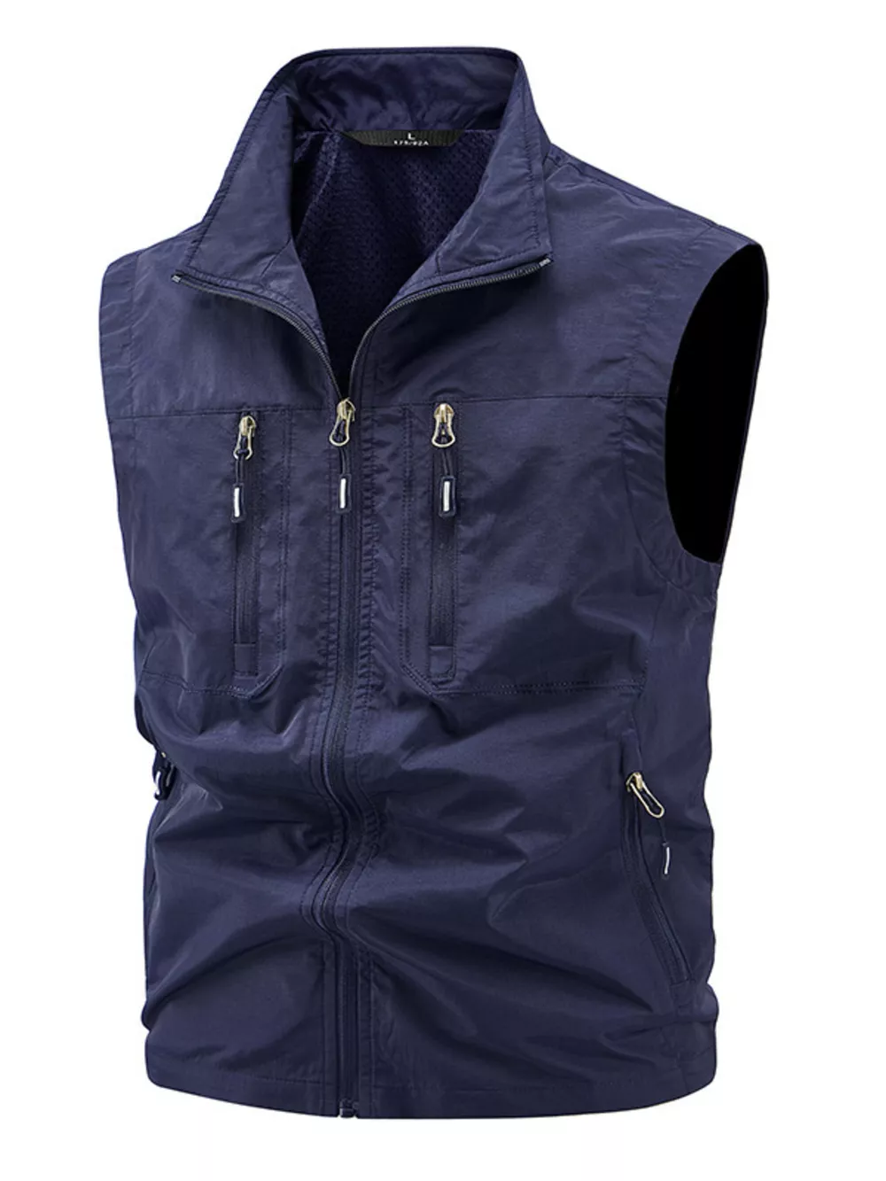 Men's Plus Size Lightweight Multi-Pocket Outdoor Vest, image 7