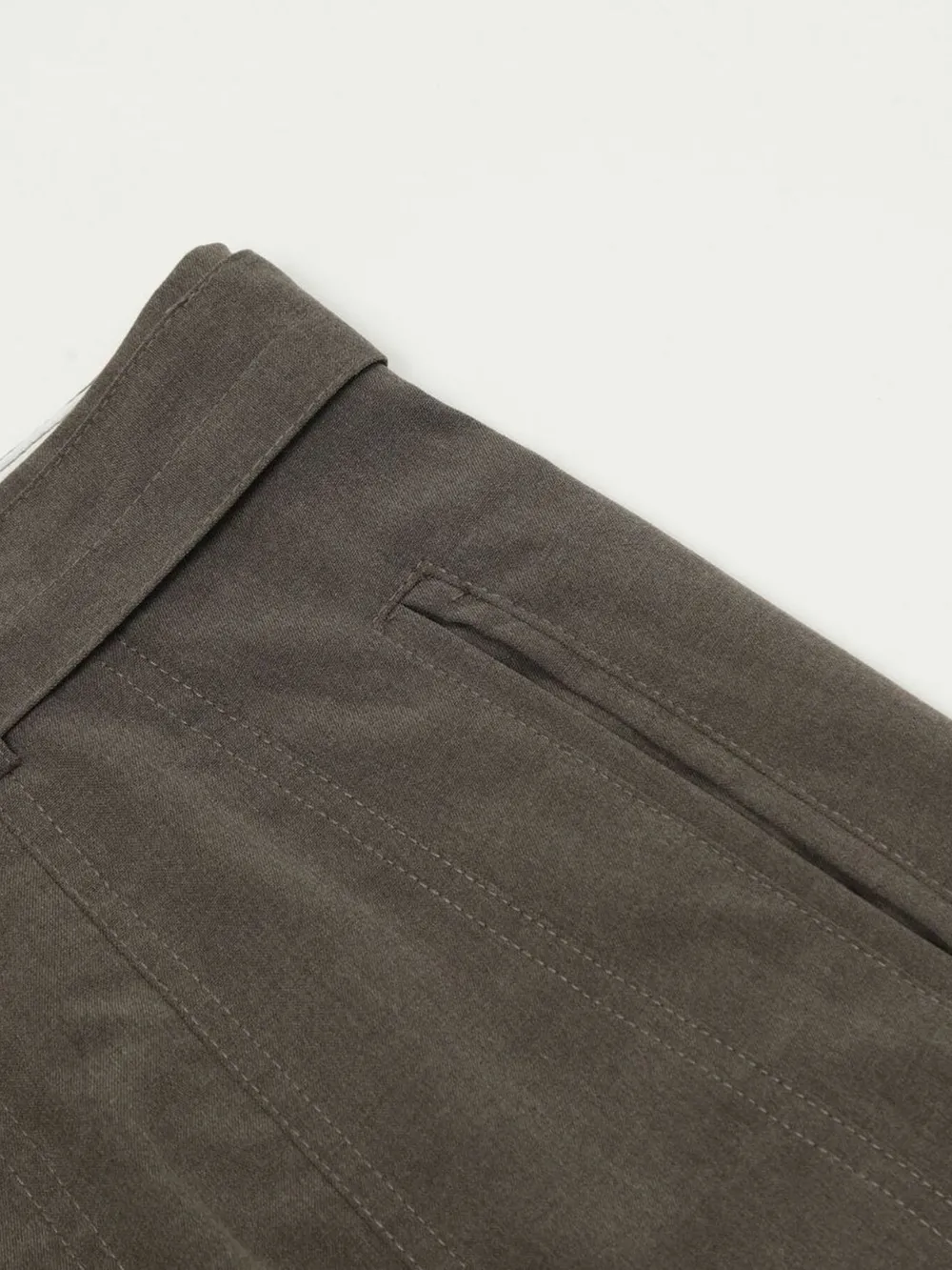 Men's Wide Leg High Waist Pants with Belt, image 8