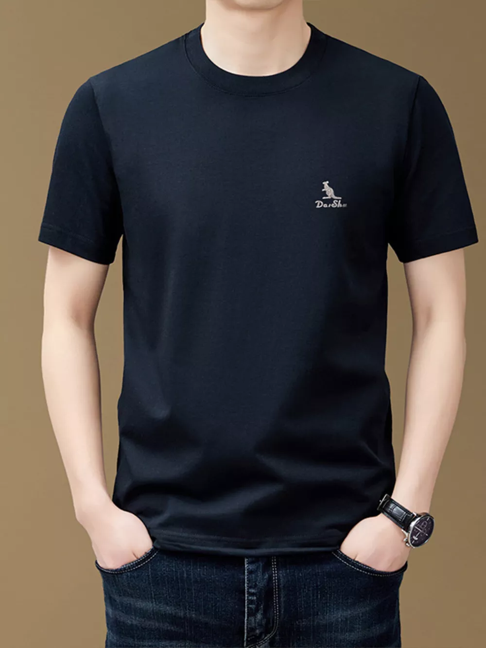 Men's Full Size Round Neck Short Sleeve T-Shirt Plus Size, image 11