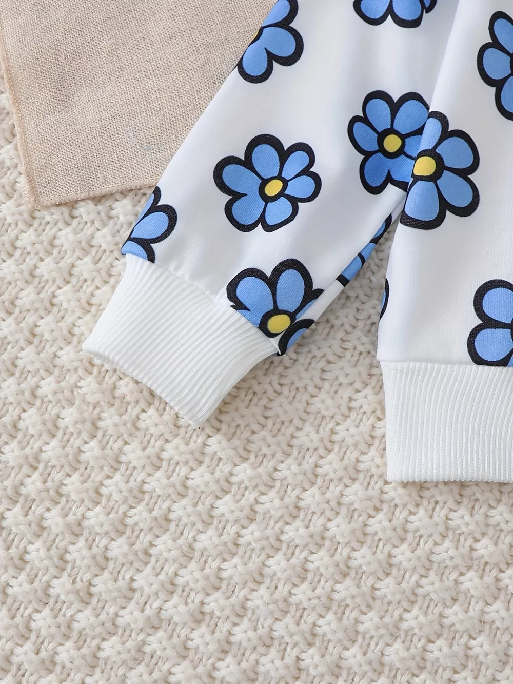 Children's Floral Long Sleeve Sweatshirt and Joggers Set, image 8