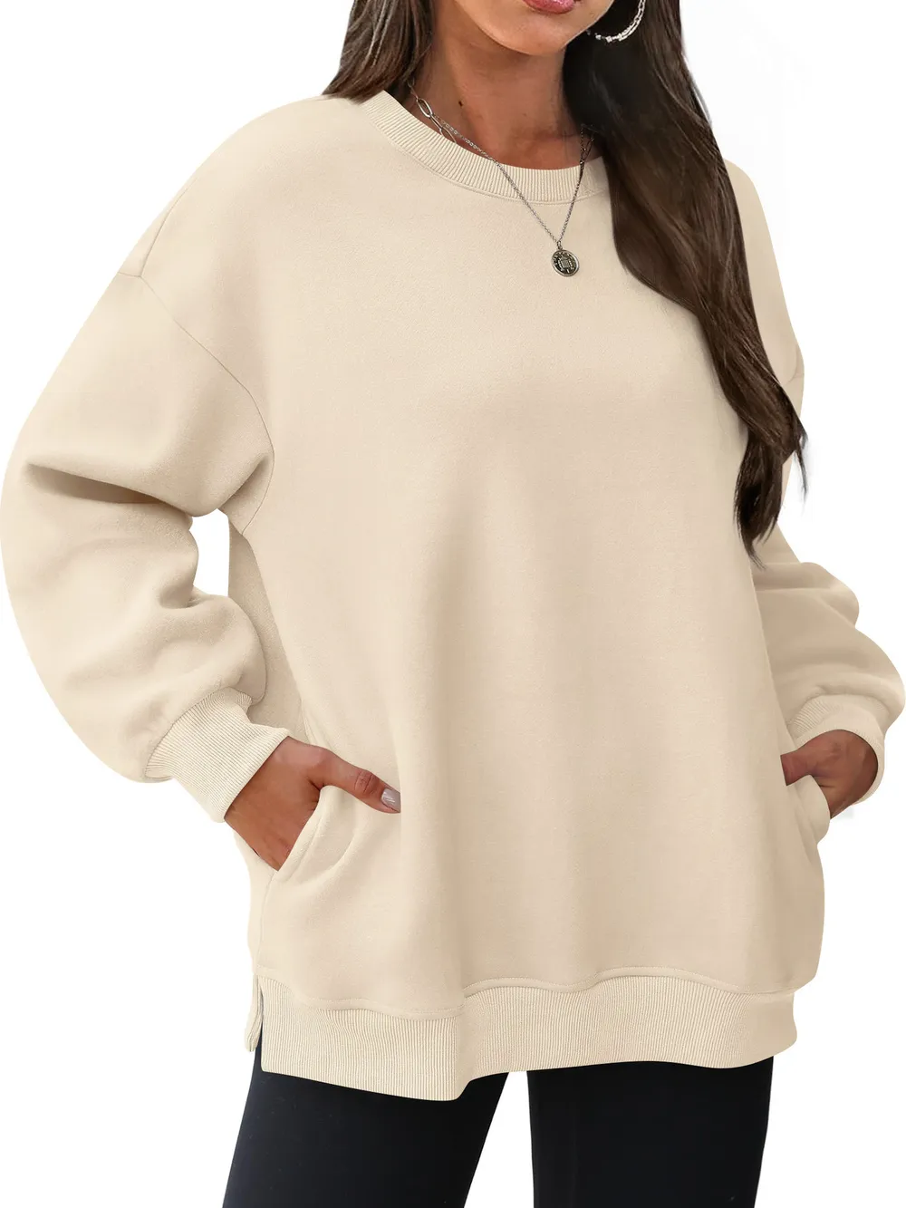 Oversized Long Sleeve Crewneck Sweatshirt