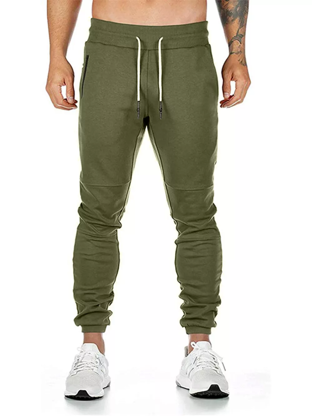 Men's Drawstring Slim Fit Joggers, image 7