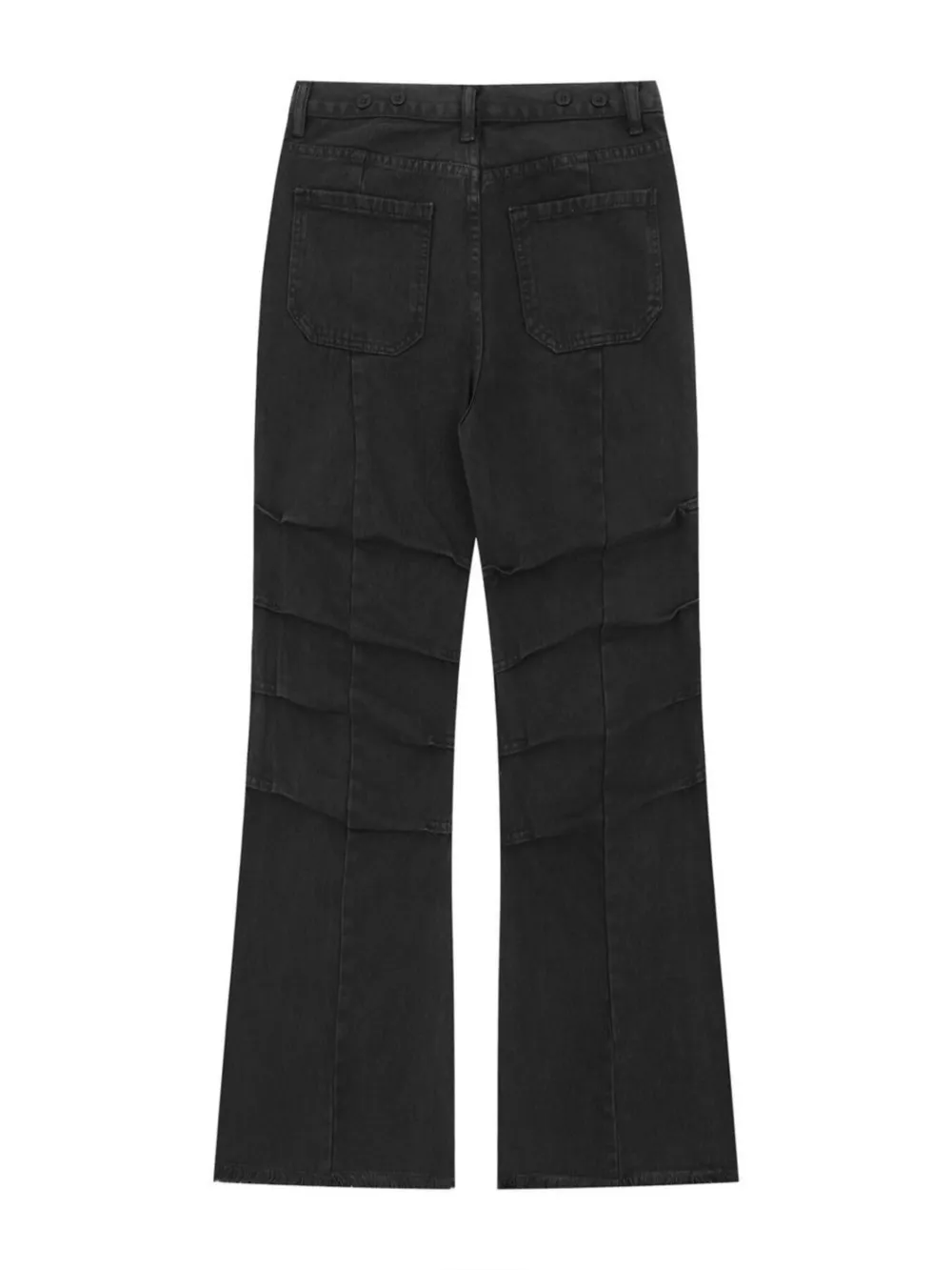 Men's High-Waist Paneled Flare Jeans, image 4