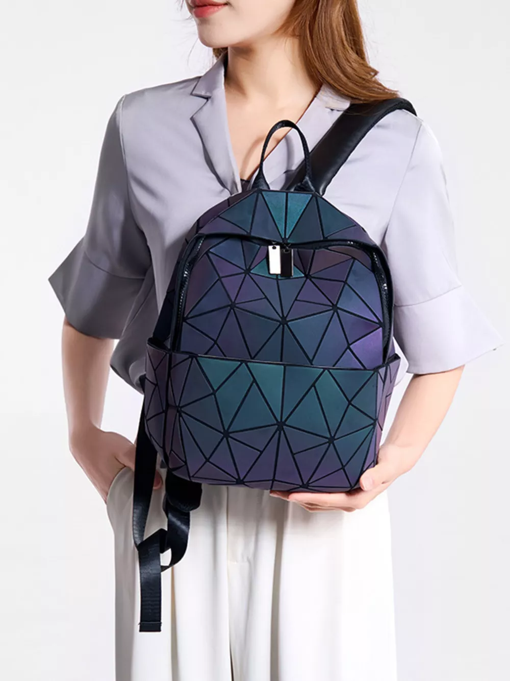 Geometric Backpack Bag