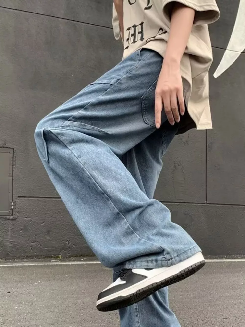 Men's Full Size Loose Fit Jeans Plus Size, image 4