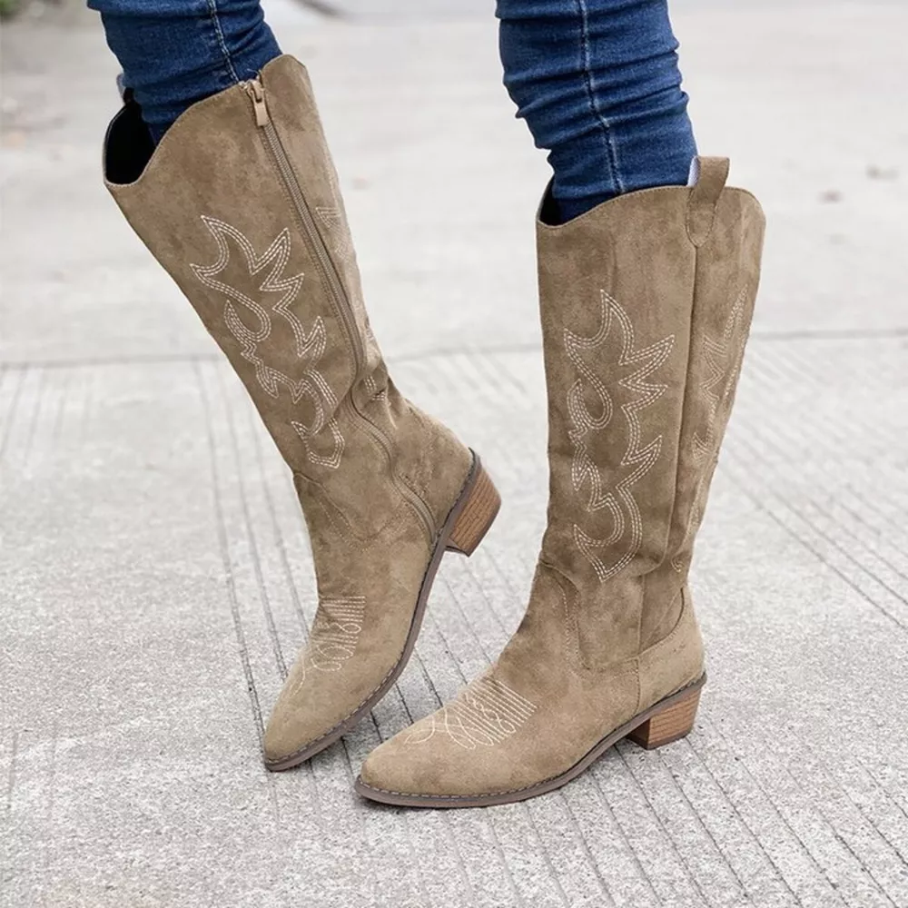 Point Toe Block Heels Boots, image 10