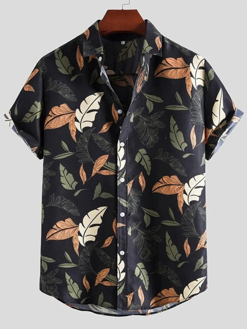 Men's Full Size Printed Button Up Shirt Plus Size, image 4