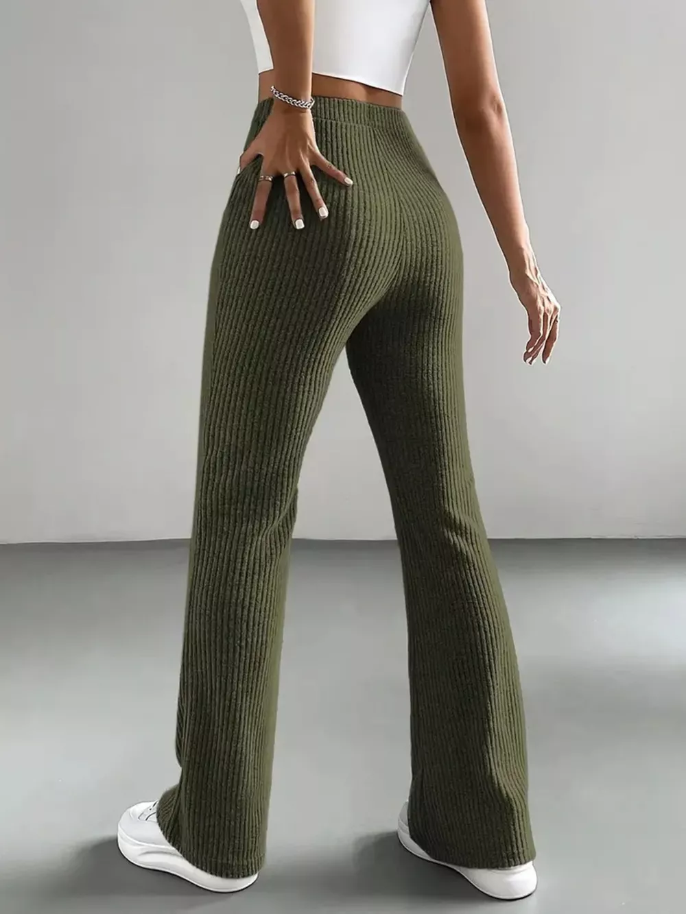 High Waist Flare Pants, image 4