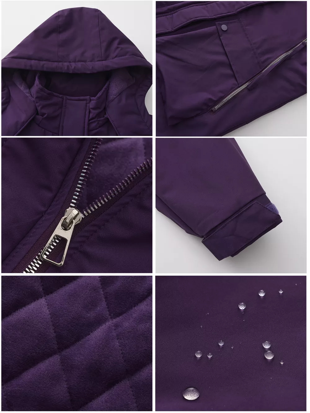 Full Size Zip Up Hooded Parka Outerwear Plus Size, image 34