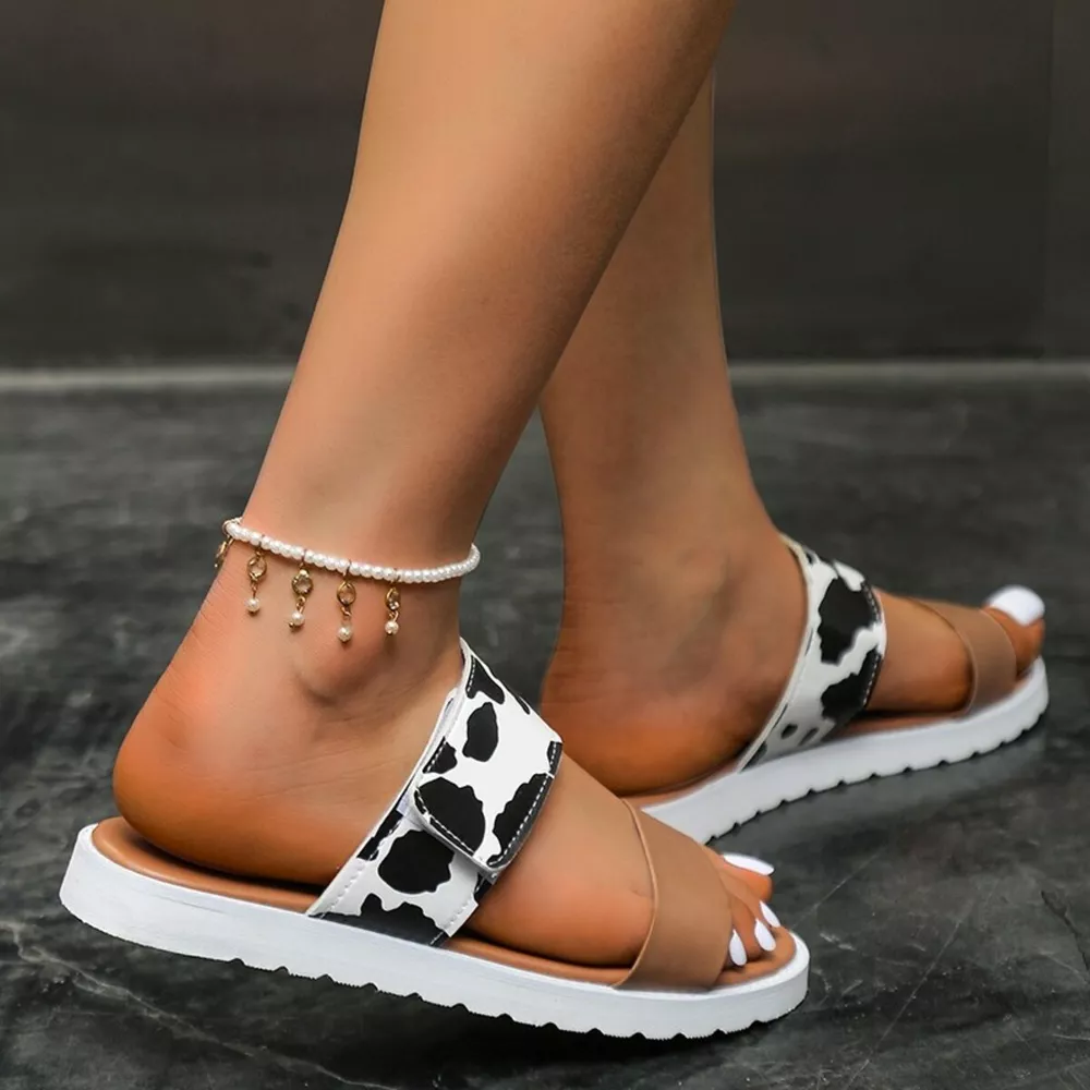 Open Toe Flats Sandals, image 8