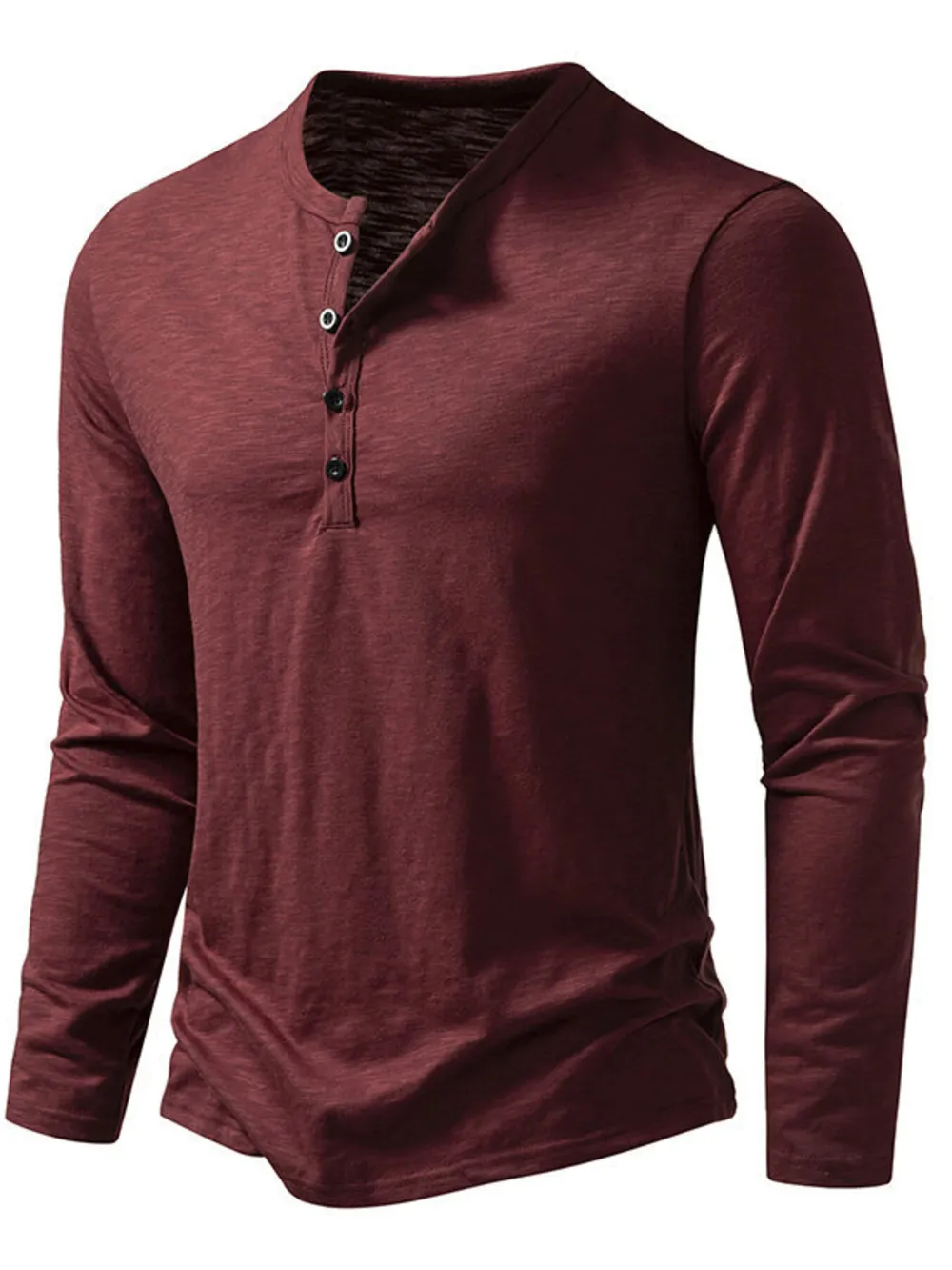 Men's Button Detail Long Sleeve T-Shirt, image 11